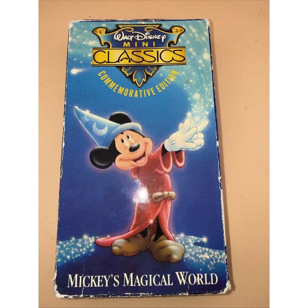Mickey's Magical World VHS Disney Video Tape Mini Classics Kid Cartoon Animation